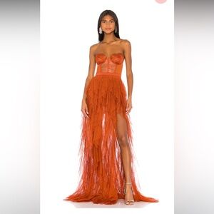x REVOLVE Bustier Gown in Rust
For Love & Lemons